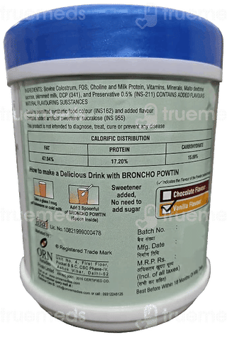 Broncho Powtin Chocolate Flavour Powder 200Gm